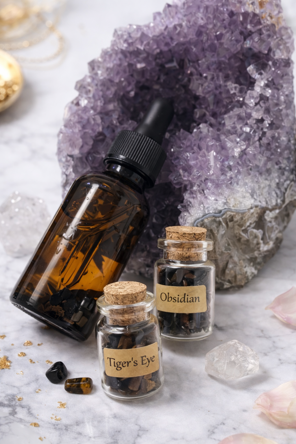 Aceite De Proteccion/Escudo De Luz Sagrado Con Cuarzo