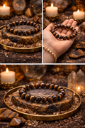 🐅 Pulsera Nefertari – Poder & Prosperidad (Ojo de Tigre)