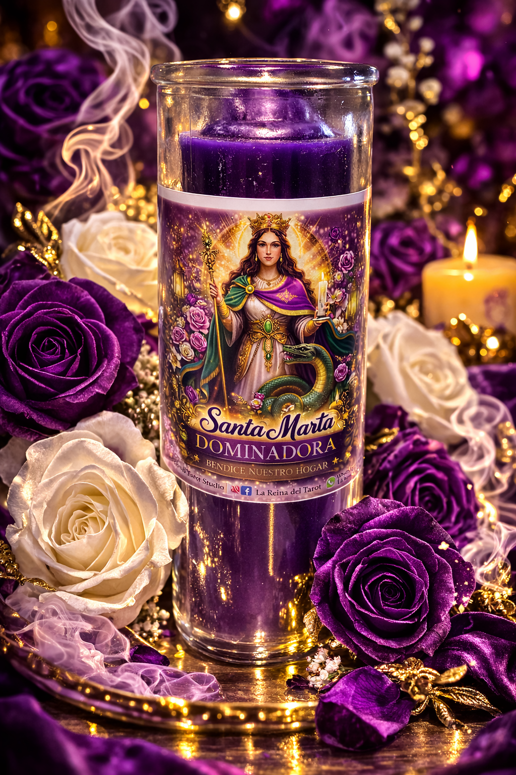Santa Marta Dominadora – Vela de Poder y Dominio Espiritual