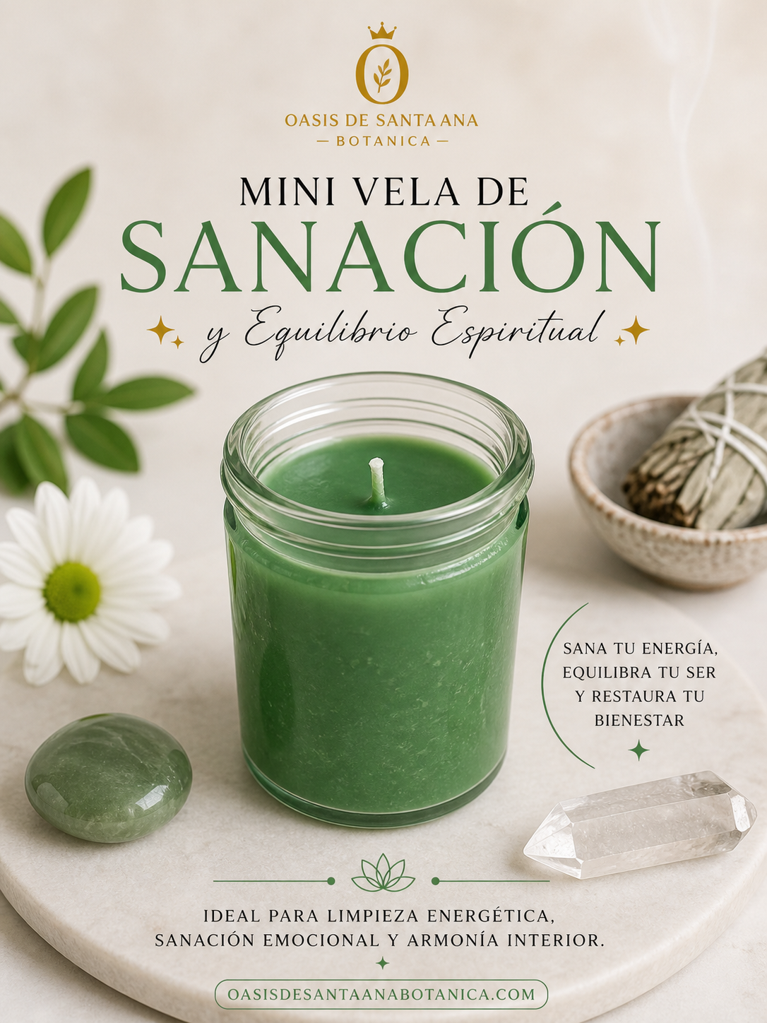 Mini Vela de Crecimiento y Prosperidad