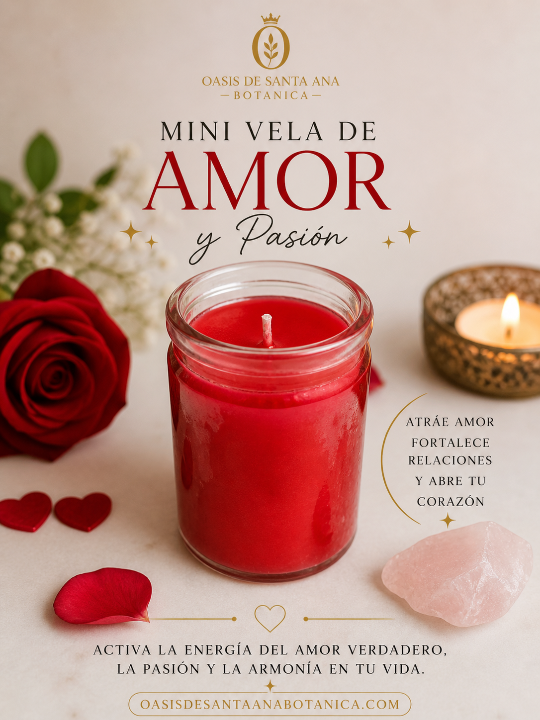 Mini Vela de Amor y Pasión