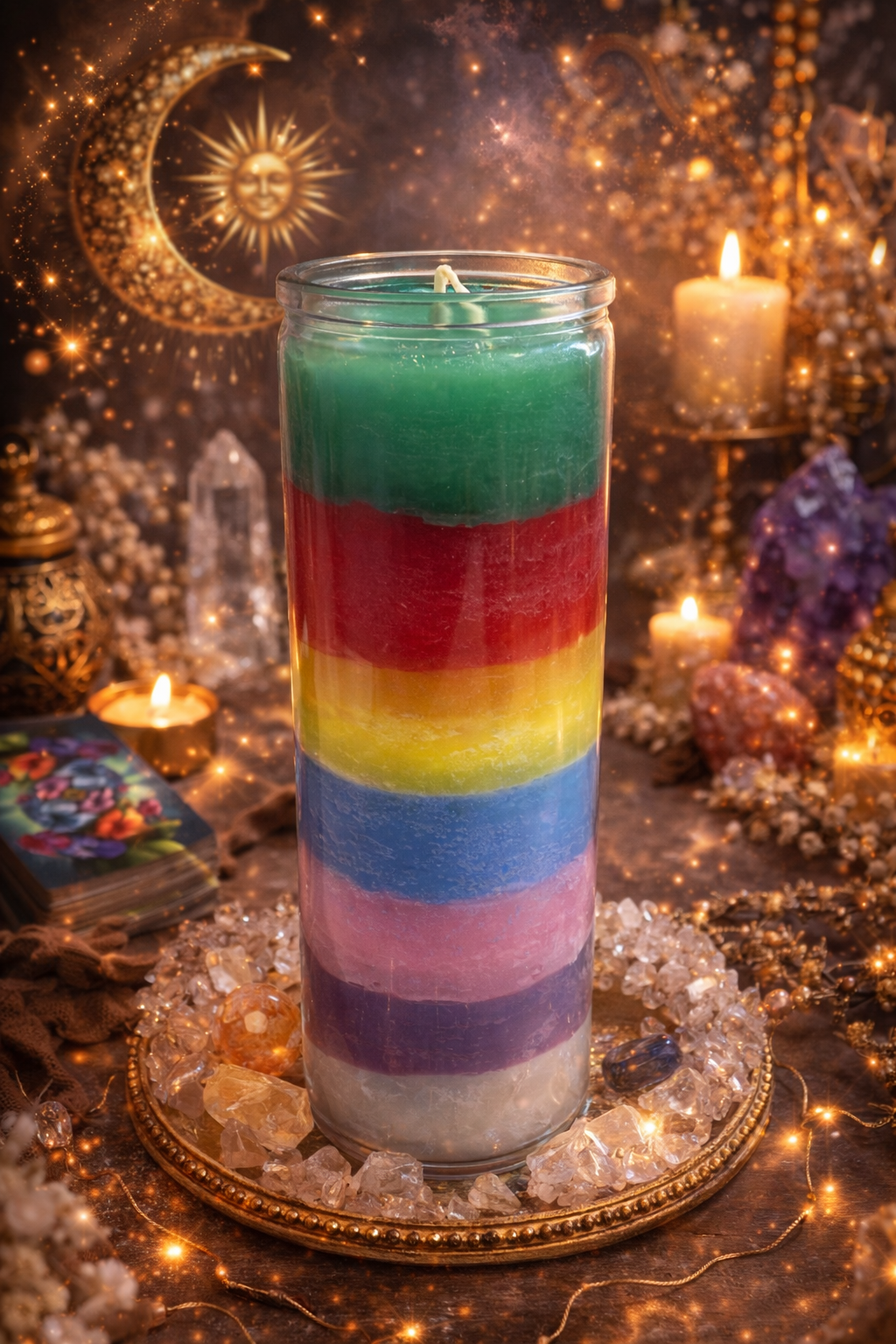 Siete Llamas Sagradas/vela 7 Colores